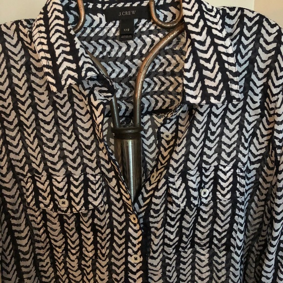 J. Crew Long Sleeve XXS Blouse - Picture 2 of 5